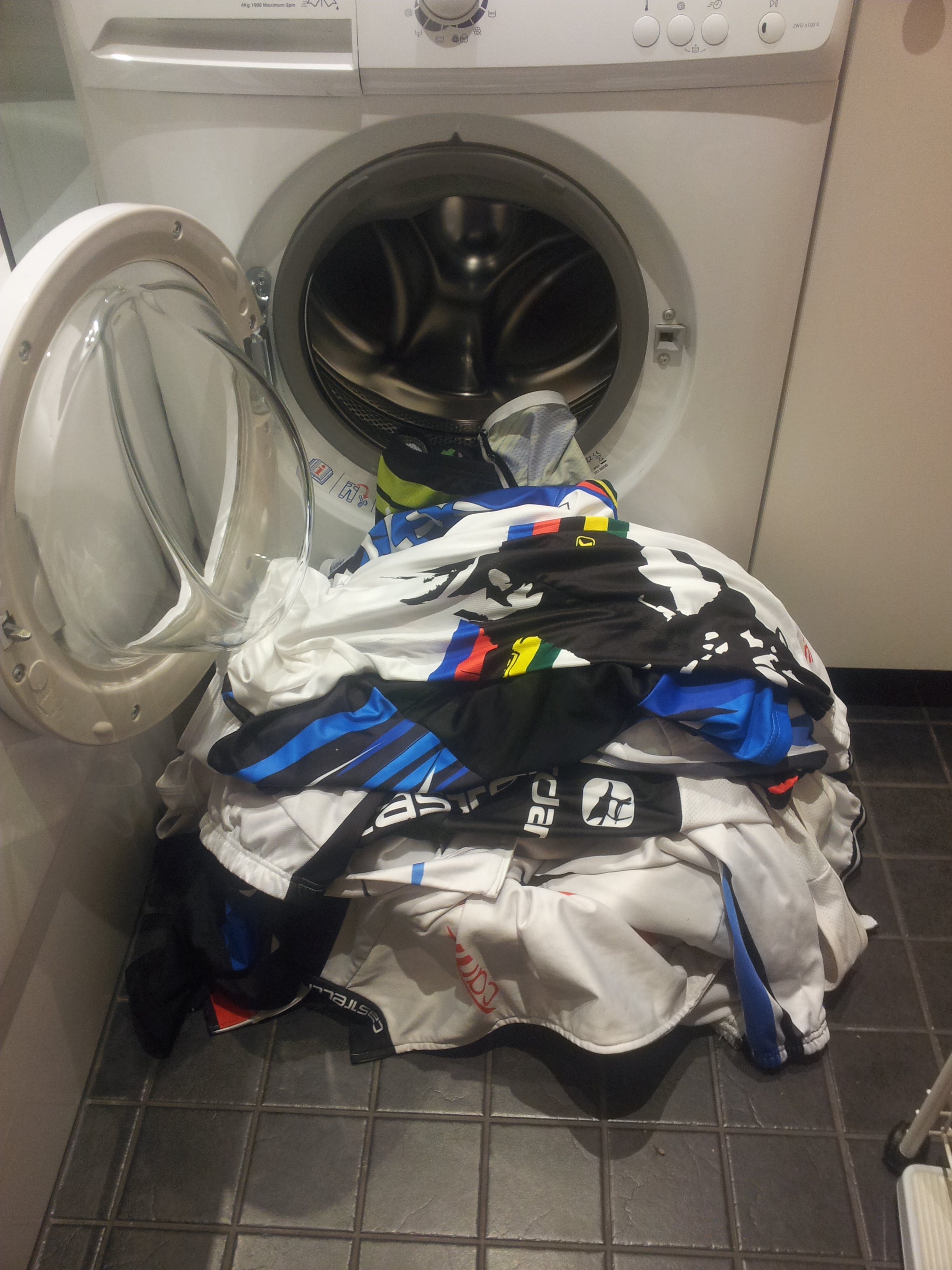 Washing Cycling Clothes