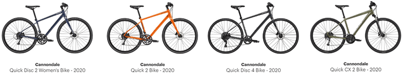 Cannondale Quick 2, Quick Disc 2 & Quick CX 2