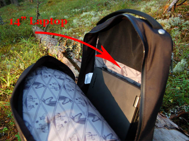 Cycling bag for laptop