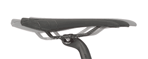 Right bicycle saddle setback