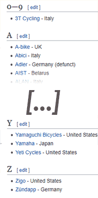 major bike companies