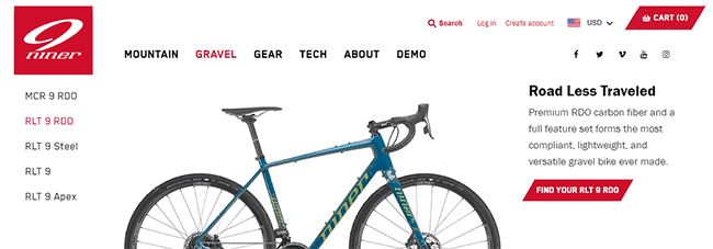 Niner rlt size chart best sale