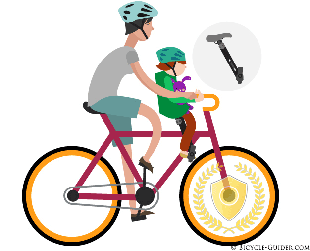 Bike saddle for frame
