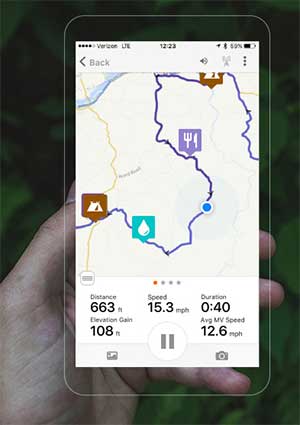 Ride with GPS cycling APP