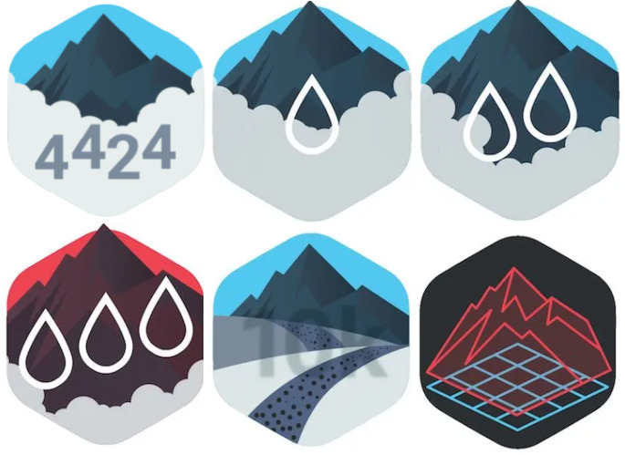 Everesting badges