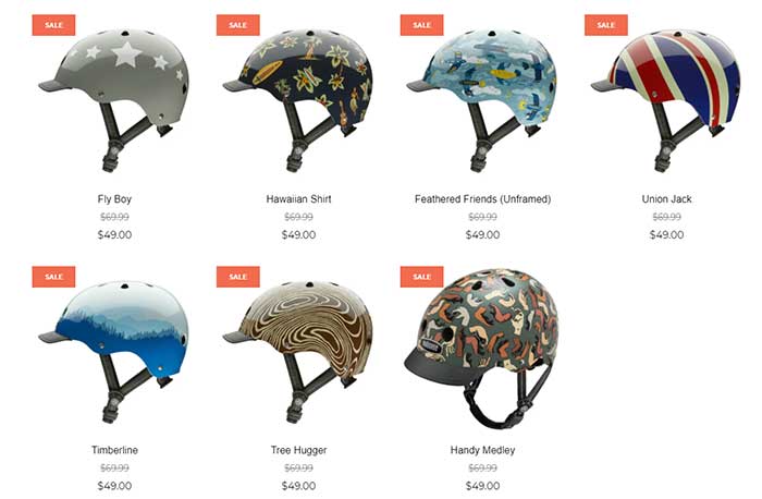 Nutcase bike helmets sale category