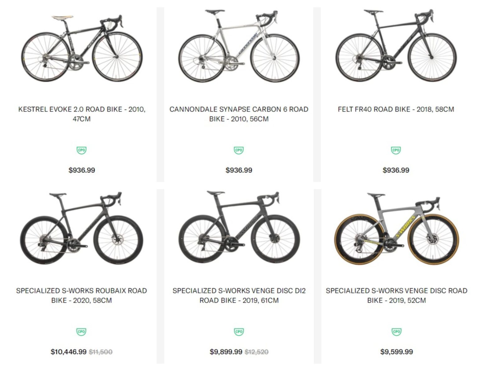 pros closet used bikes