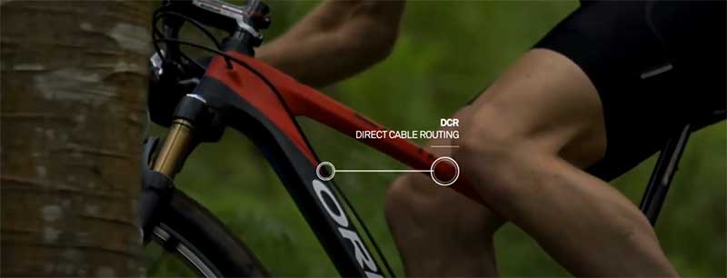 Direct bike cable routing