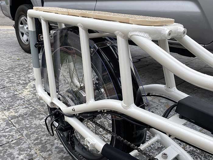 Radwagon rear rack and plastic quard