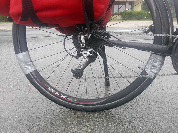 Quick bike tire fix