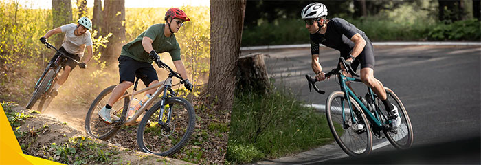 Road bikes vs mountain bikes
