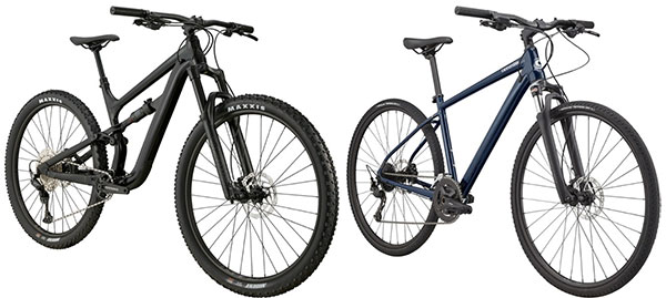 Hybrid bikes vs mountain bikes - differences in suspension