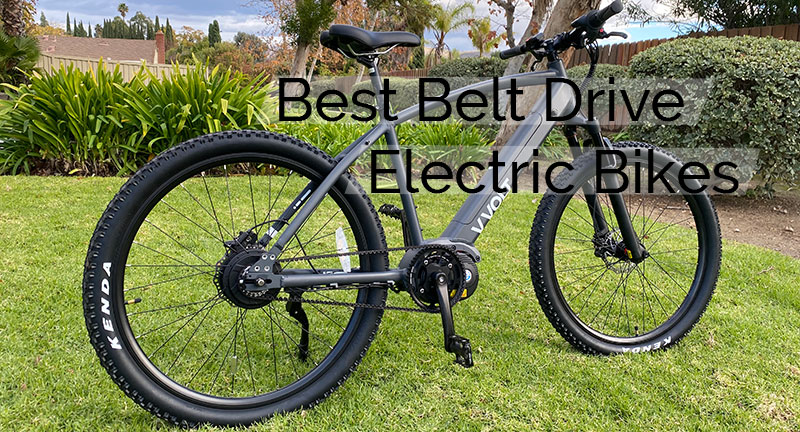 Belt drive e-bikes