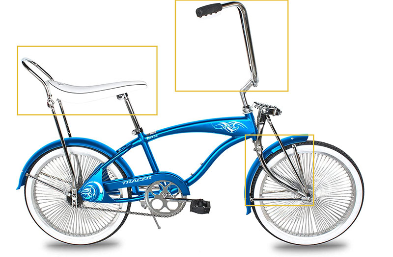 Lowrider bikes characteristics