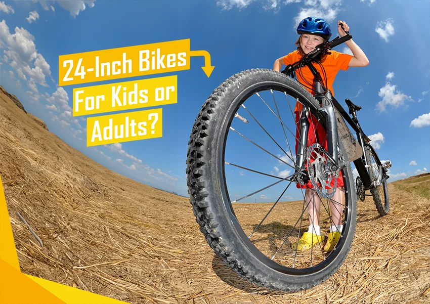 boy sitting on a 24 inch bike