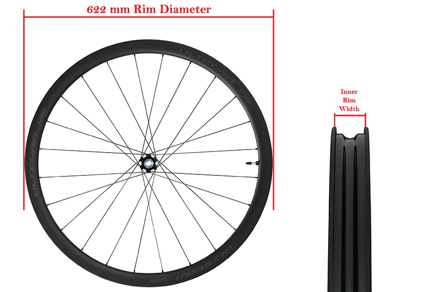 700c wheel size diameter illustrated