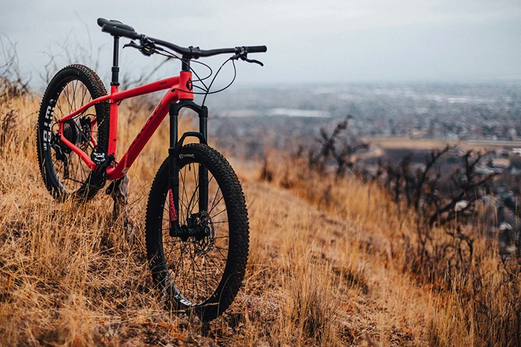 red mountain bike made by a best mountain bike brand