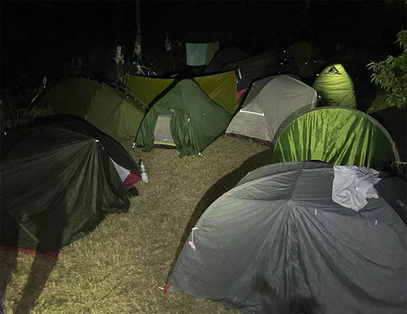 Basecamp spots might be full if you arrive. And by full, I mean FULL!